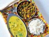 Poosinika Mor kuzhambu with Asparagus Paruppu Usli ~ Combo Meals