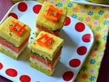 Rainbow Dhokla Sandwich Recipe |Rainbow dhokla - Dhokla Recipes