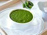 Sandwich Chutney / Green chutney with Cucumber  | Green Chutney