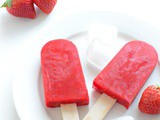 Strawberry Lemon Popsicle | Strawberry Popsicle ~Summer Recipes