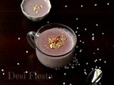 Ube sago Kheer / Purple yam javarasi payasam  ( Purple kheer)