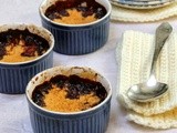 Crumble aux prunes bleues