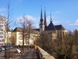 La ville de Luxembourg en hiver