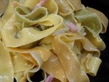 Mes pâtes à la sauce « presque carbonara » (sans œufs)