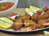 Back to Routine: Fresh Local Produce - Breaded Tiger Shrimps with Spicy Tomato Sauce