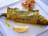 Baked Fish in Banana Leaves - a fusion of Morrocan and Omani Flavours & Techniques