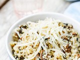 Quinoa with Porcini Mushrooms and Parmesan cheese