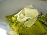 T.j.’s Arugula and Parmesan Ravioli with Easy Homemade Pesto