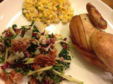 Thanksgiving for Two: Kale and Apple Salad with Pancetta and Candied Pecans