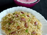 Fresh Kidney Bean’s Pulav | Pulao with Fresh Rajma