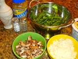 Green Bean, Mushroom and Onion Side Dish