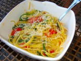 Quinoa Pasta Bowl with Spinach and Roasted Tomatoes