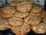 Peanut Butter-White Chocolate-Pretzel Cookies