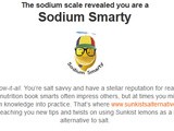 Sunkist s’alternative Sodium Quiz