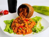 Easy Coconut Jollof Rice Recipe - How to make coconut jollof rice