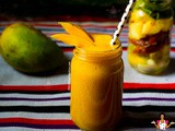 Mango banana date pineapple smoothie