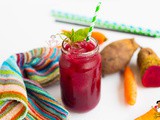 Mixed juice : Beetroot + Carrot + Pineapple + Coconut water