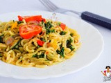 Pumpkin leaf (ugu) noodles recipe