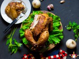Simple whole roast garlic-chili chicken - How to roast chicken whole