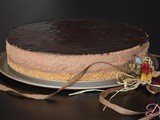 Torta bavarese al cioccolato fondente