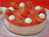 Torta fredda alle fragole