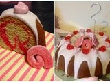Pink Percy Pig Bundt Cake