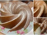 Rhubarb, Apple and Ginger Bundt Cake