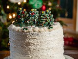 Chocolate Christmas Ale Cake with Dulce de leche Cream Filling