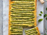 Asparagus, Pea And Feta Cheese Tart