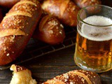 Beer Pretzel Hot Dog Buns