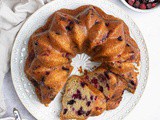 Berry Lime Bundt Cake (vegan)