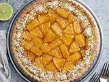 Caramelised Pineapple Coconut Tart (vegan)