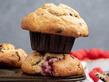Choc Chip Raspberry Muffins (vegan)