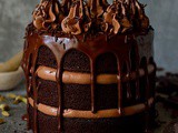 Chocolate Coffee Cardamom Layer Cake