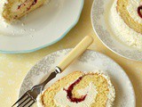 Coconut & Cherry Swiss Roll