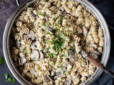 Creamy Vegan Mushroom Pasta With Truffle Oil