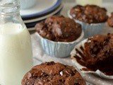 Double Chocolate Almond Raisin Muffins & a Giveaway