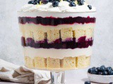 Lemon Blueberry Trifle (vegan)