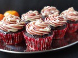Mulled Wine Chocolate Cupcakes With Spiced Orange Mascarpone Frosting