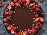 No-Bake Chocolate Tart With Stem Ginger (Vegan)