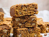 Pumpkin Oatmeal Cookie Bars (vegan)