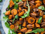 Roasted Sweet Potato, Lentil and Rocket Salad