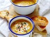 Spiced Red Lentil And Root Vegetable Soup (Vegan)