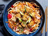 Sticky Tofu Noodle Salad (Vegan)