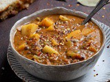 Sun Dried Tomato Lentil Soup (vegan)