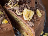 Vegan Banana Cake With Chocolate Peanut Butter Frosting & Kenwood Kmix Review
