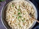 Vegan Cauliflower Alfredo Pasta