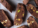 Vegan Chocolate Pistachio Biscotti