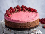 Vegan Chocolate Raspberry Mousse Cake