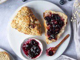 Vegan Marzipan Cherry Scones